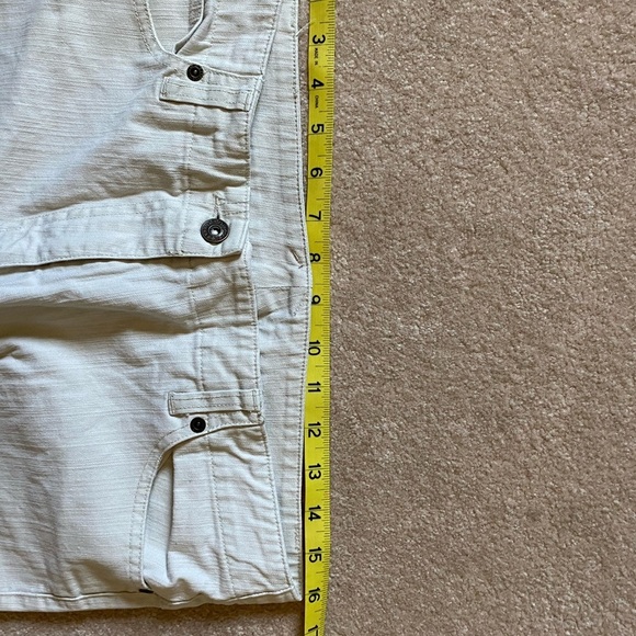 Christopher & Banks Bermuda crop capris cotton spandex stretch off white… - Picture 6 of 10